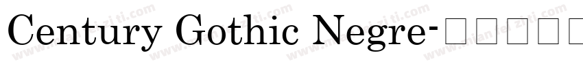 Century Gothic Negre字体转换